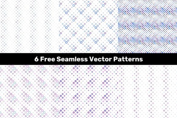 6 Free Vectors Seamless Circle Patterns for Creative Designers