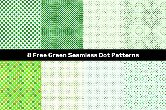 8 Free Green Seamless Dot Patterns