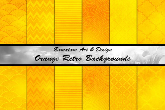 Bright Orange Retro Patterns: A Vibrant Addition to Your Creative Projects