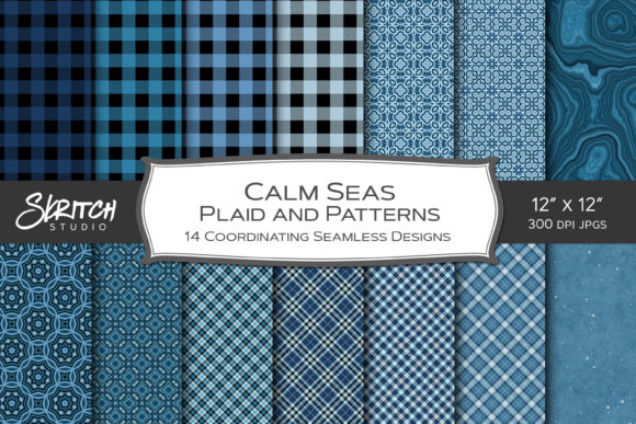 Calm Seas Blue Buffalo Plaid Patterns: A Versatile Choice for Creative Projects