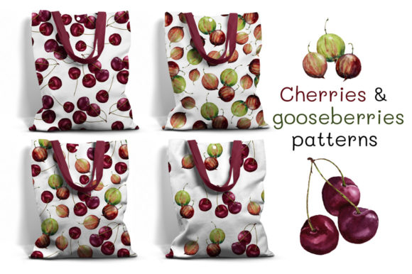 Cherry and Gooseberry Patterns: A Versatile Design for Creative Projects