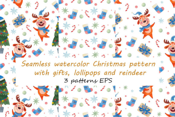 Christmas Patterns with Deer