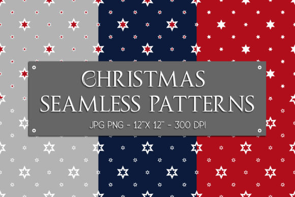 Festive Christmas Patterns with Stars