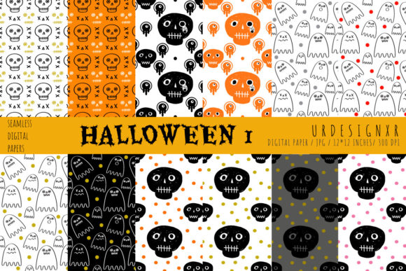 Halloween1 Hand Drawn Seamless Patterns: A Creative Resource for All Occasions