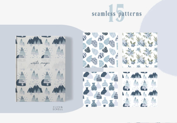 Scandinavian Christmas Seamless Patterns: A Versatile Design Element for Modern Creativity