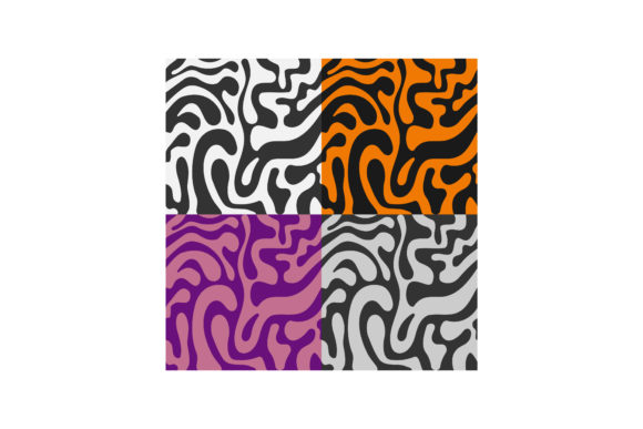 Set of Seamless Patterns with Abstract B
