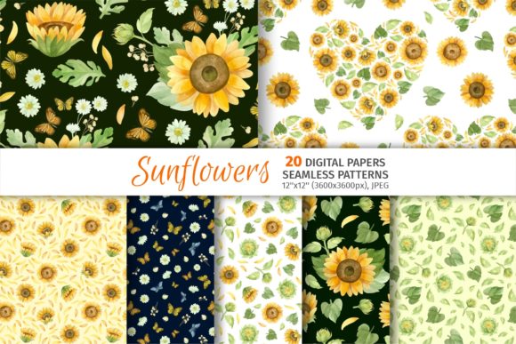 Sunflower Flowers Seamless Patterns: A Comprehensive Overview